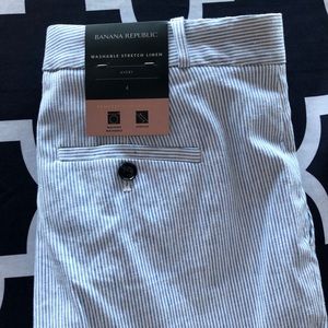 NWT banana republic stretch linen pants size 4